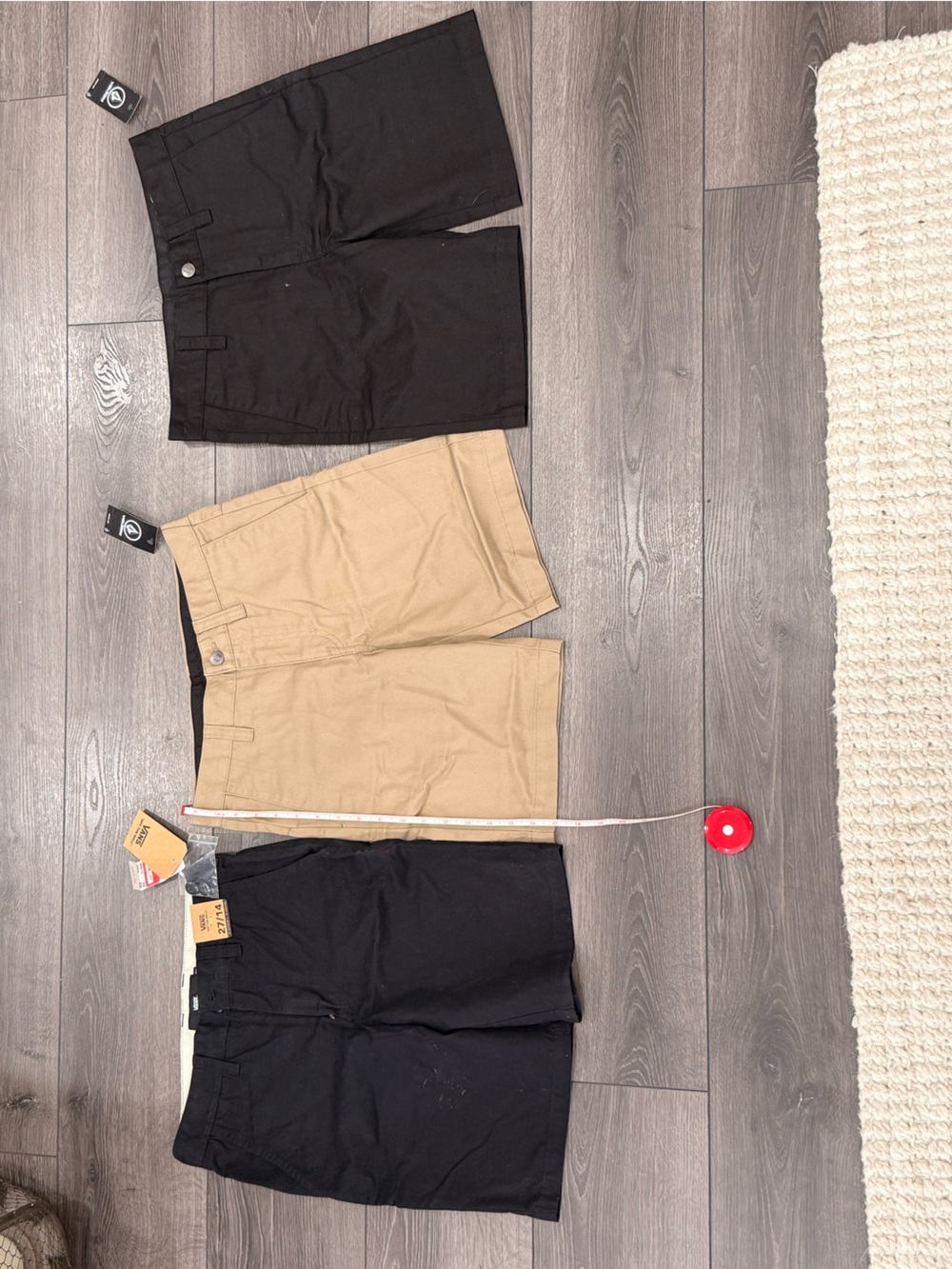2- Volcom and 1 Vans Shorts - Bundle size 14 bundle
